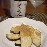 おうち居酒屋、水ナスの鰹梅ジュレ